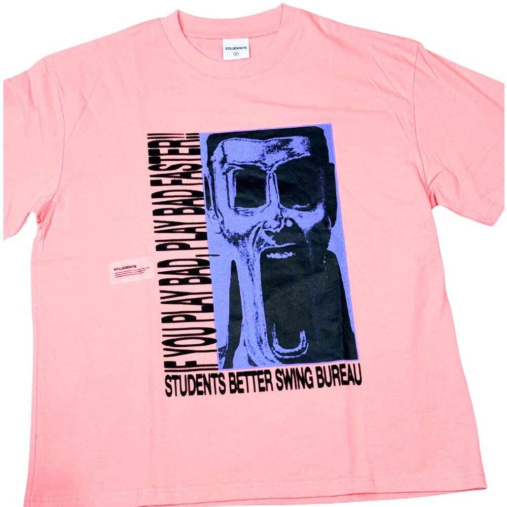 Students Golf Better Swing Bureau Pink Graphic Tee – Men’s M, L – Streetwear
